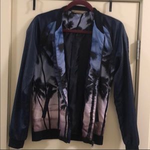 ZARA Palm Tree Bomber Jacket